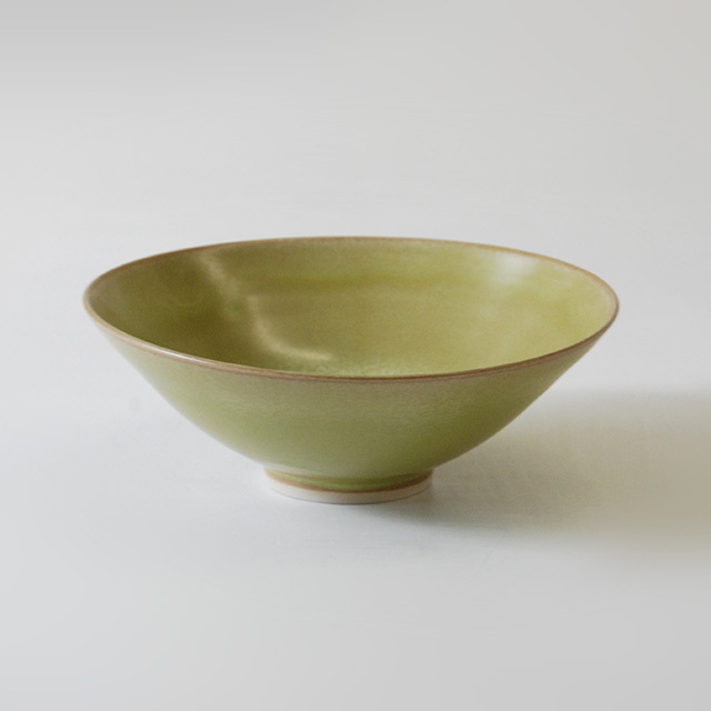 ボウル crystal yellow green φ18 / Christiane Perrochon ストーンウェア