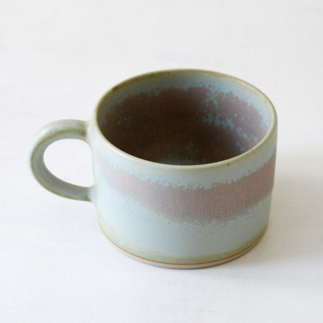 エスプレッソカップ crystal pink blue / Christiane Perrochon ストーンウェア