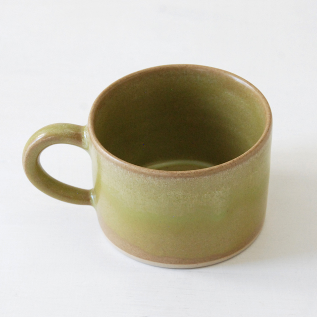 エスプレッソカップ crystal yellow green / Christiane Perrochon ストーンウェア
