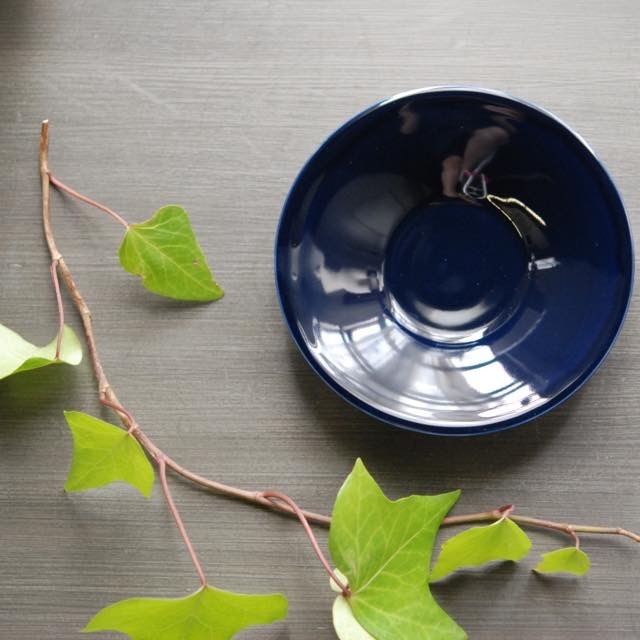 ソーサー shiny blue / christiane perrochon ポルセラン