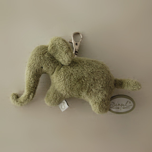 ゾウ オスカール キーホルダー グリーン / Dimpel (DI-OSCARKEYCHAIN_SE)